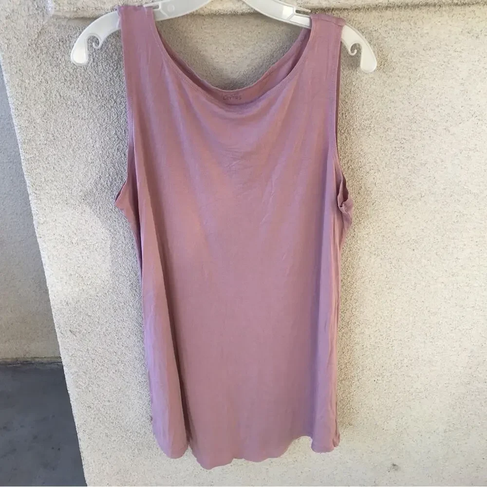 Layers Dress by Lori Goldstein SzXL Dusty Rose
